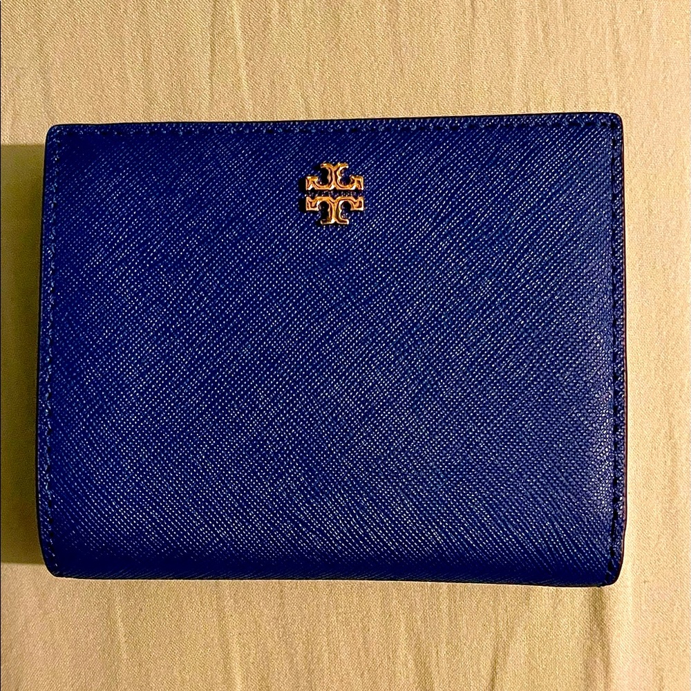 NWOT Tory Burch Color-blocked SM Snap Closure wallet